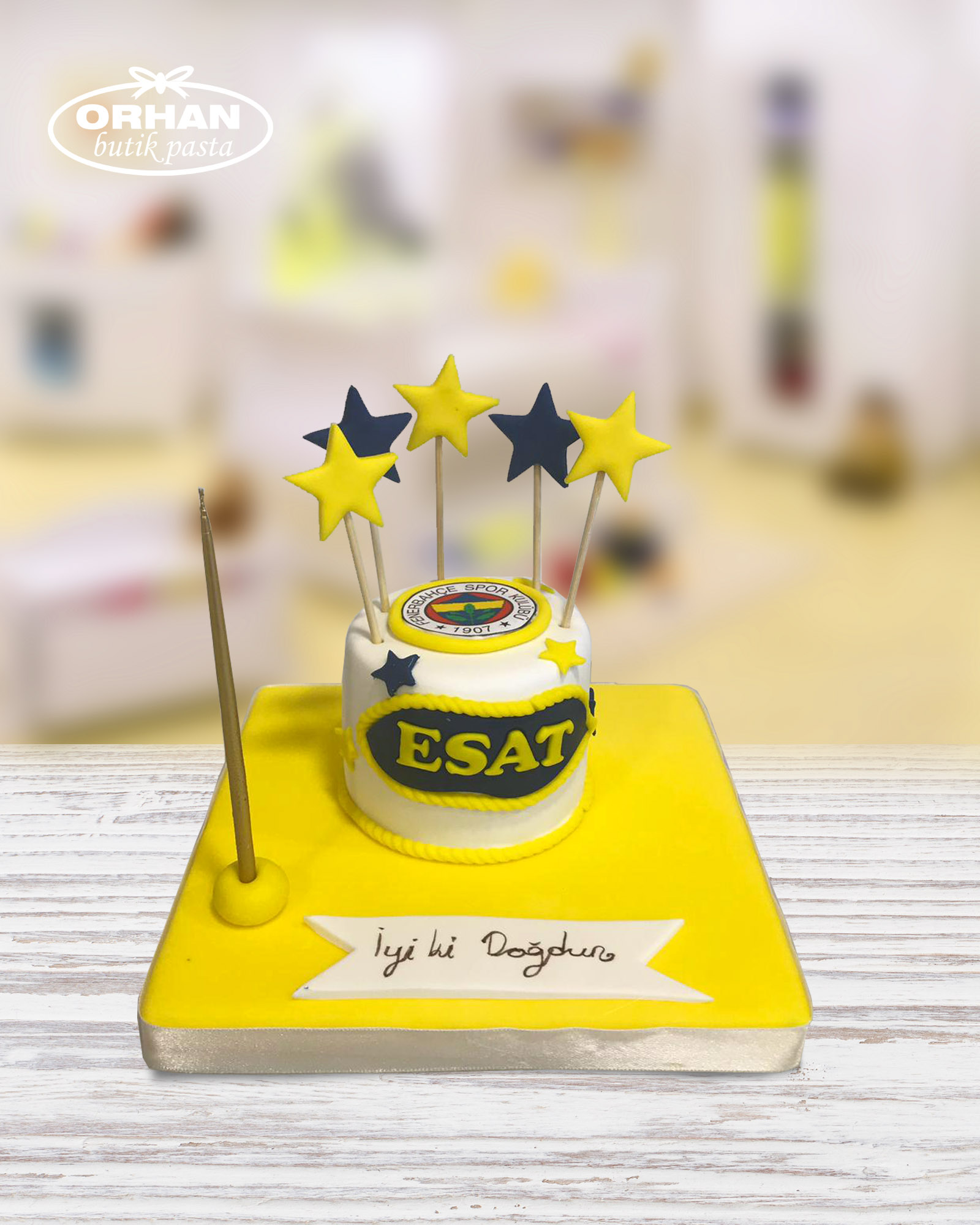 Fenerbahçe Şekilli Tek Pasta