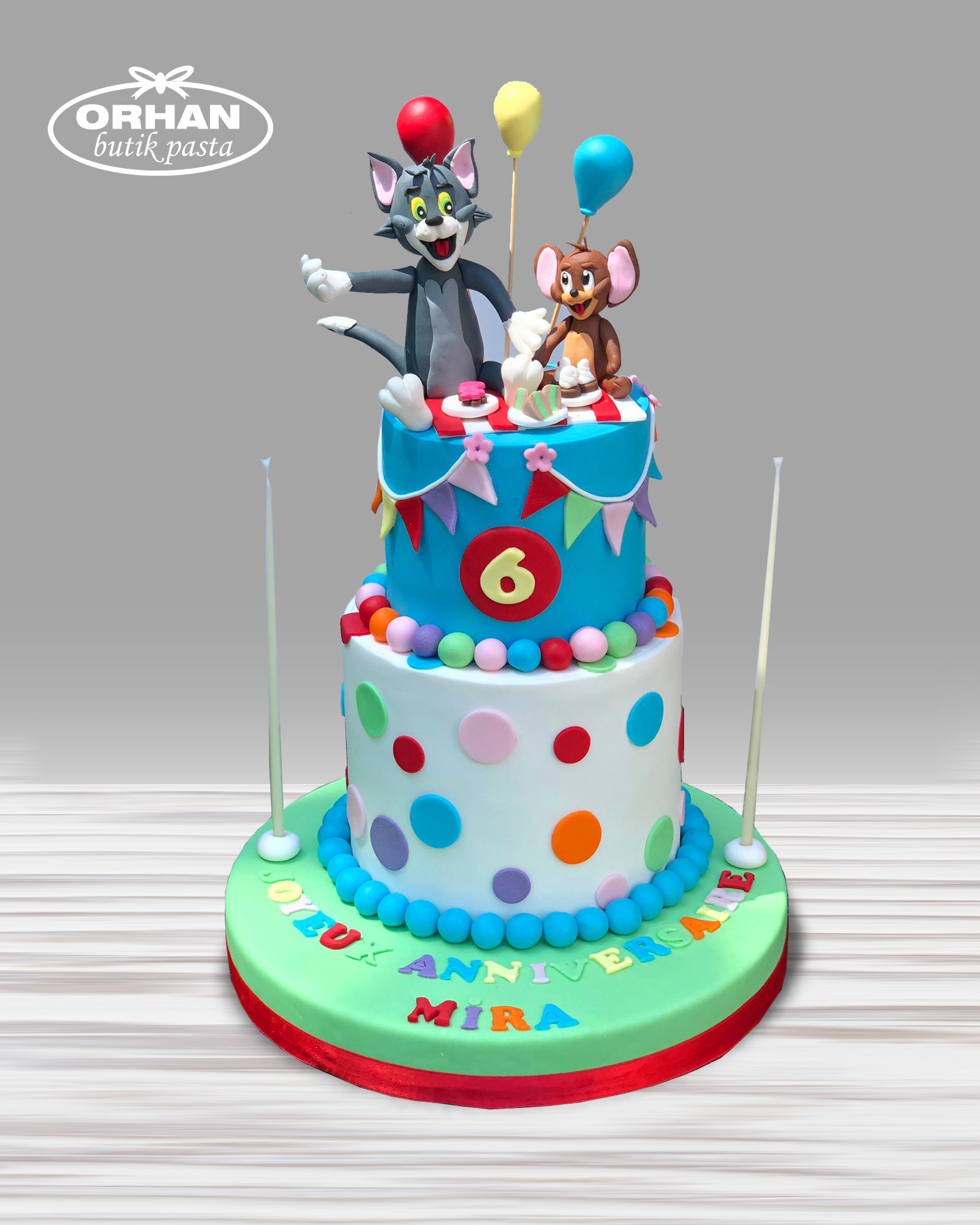 Tom ve Jerry Kutlama Doğum Günü Pastası