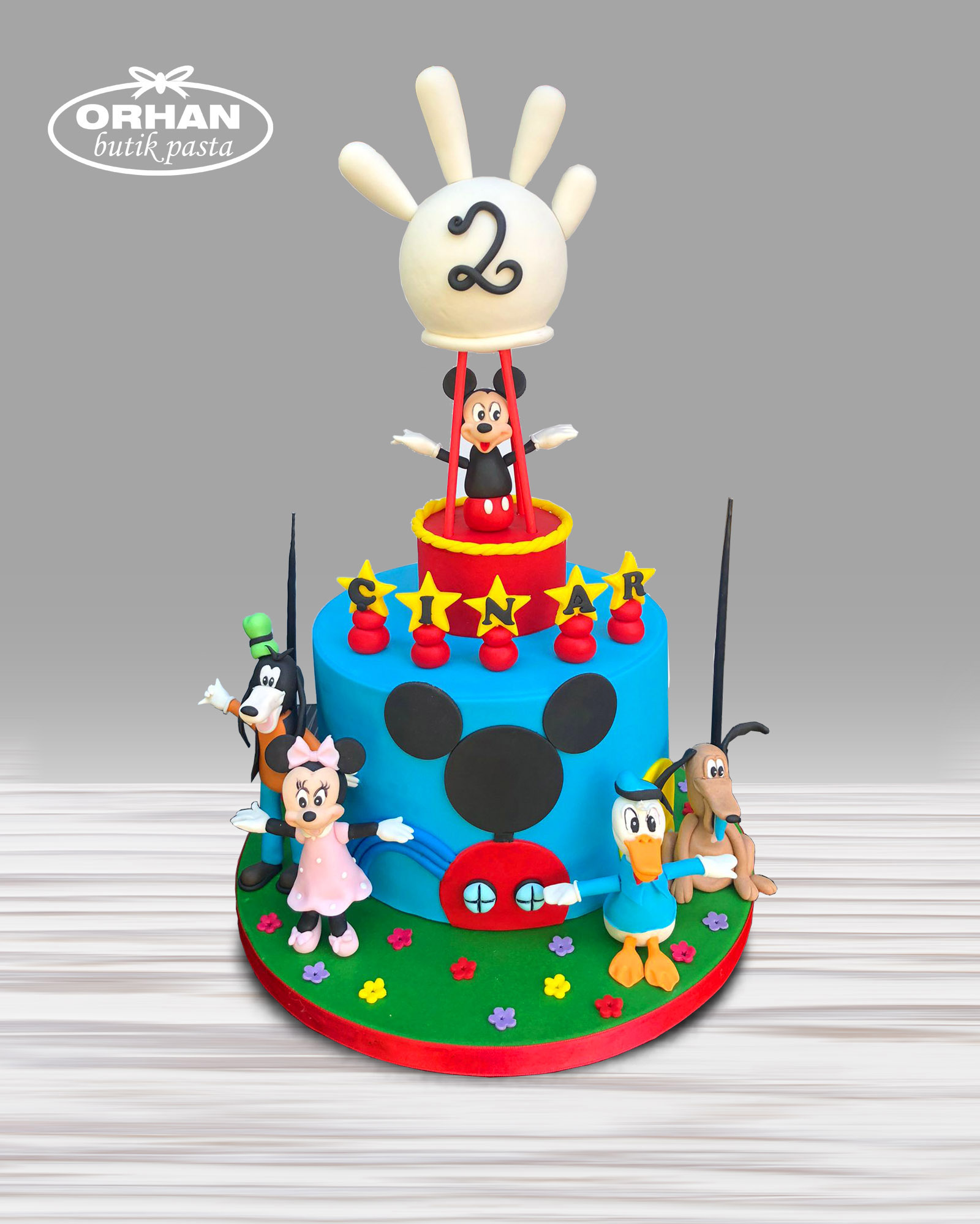 Disneyland Temalı Doğum Günü Pastası