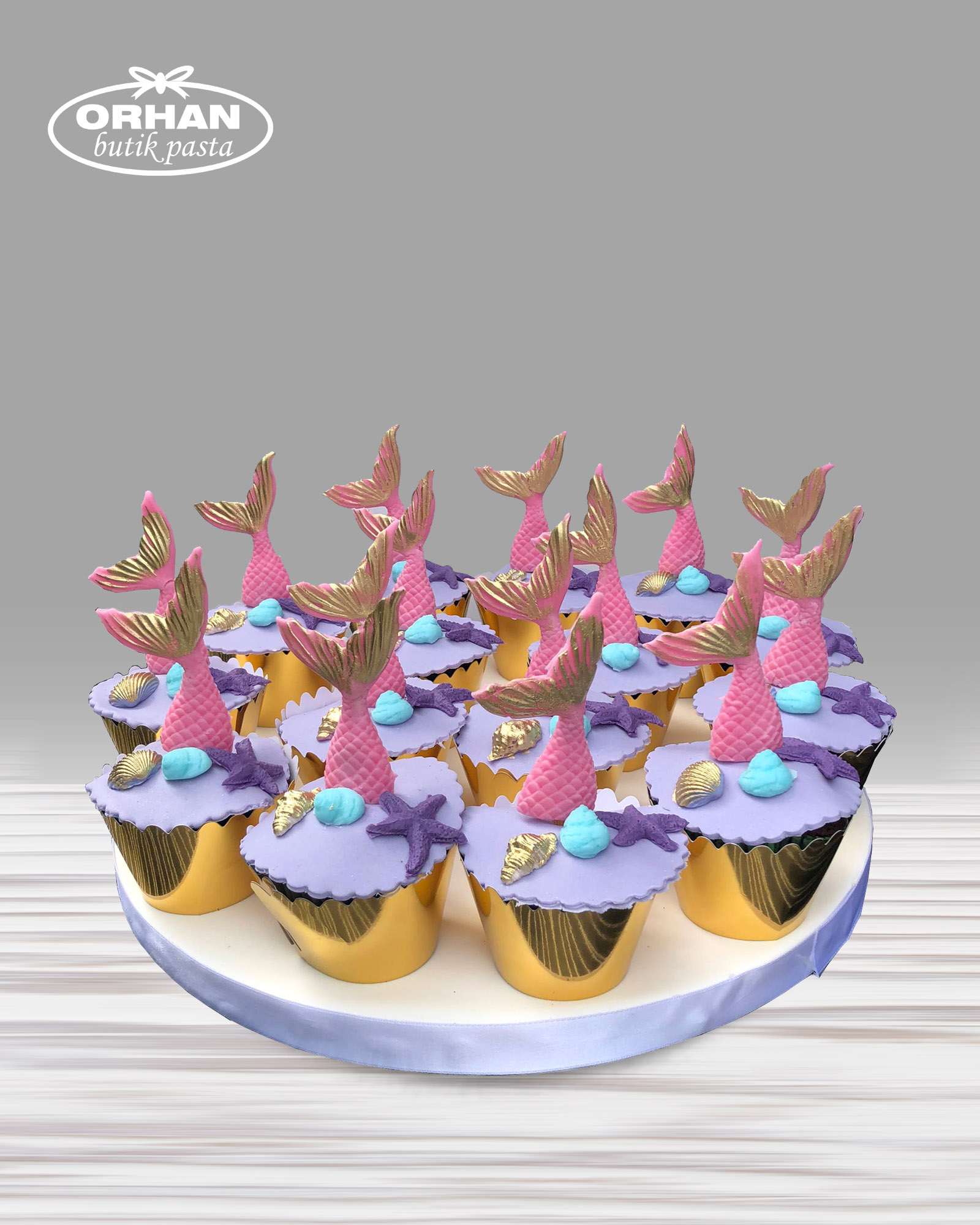 Pembe Balıklar Cupcake 