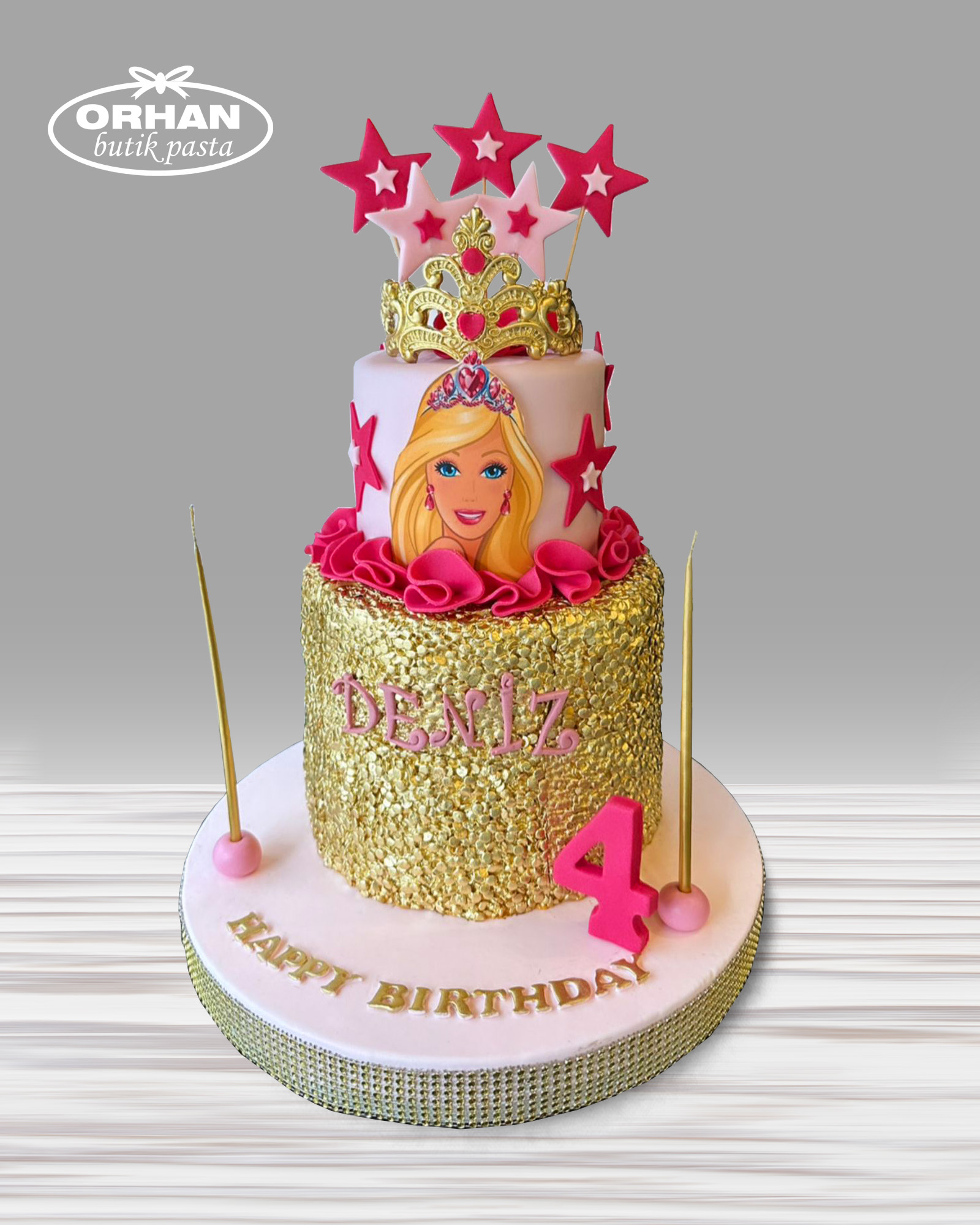 Barbie Girl Doğum Günü Pastası