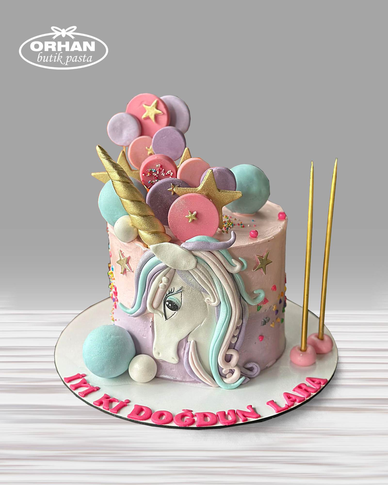 UniCorn Temalı Pasta